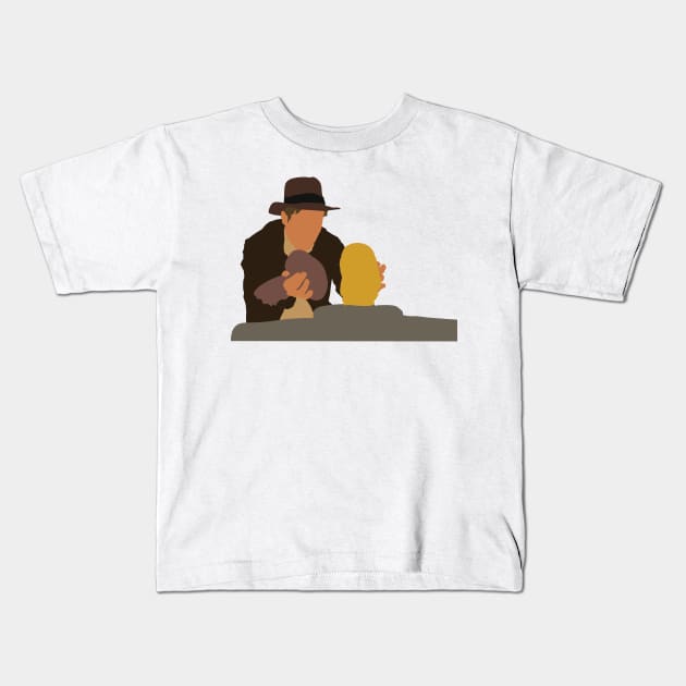 Indiana Jones Kids T-Shirt by FutureSpaceDesigns